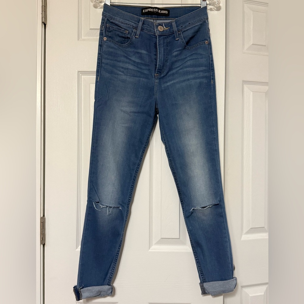 Express Jeans high-rise skinny jeans Size US 4